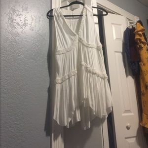Free people white tunic dress.